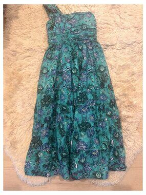 Ulla Johnson One-Shoulder Floral Tiered Maxi Dress Size 2 NWT